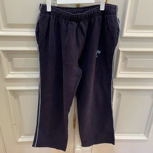 Puma Men’s Navy Wide Leg Sweatpants With Side Stripes